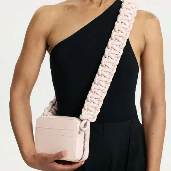 Kara Cobra Leather Camera Bag - Baby Pink - Picture 2 of 9